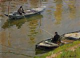 Two Anglers by Claude Monet